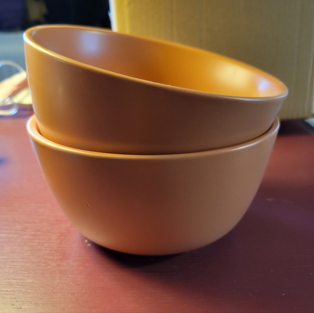 Rust Colored Avesta Soup/Salad Bowls Set Of 2 New Great Size - Picture 8 of 8